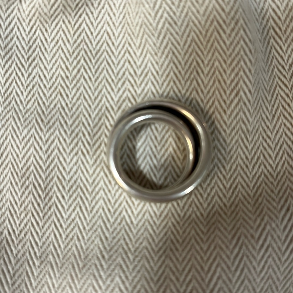Silver Hermes Double Ring!